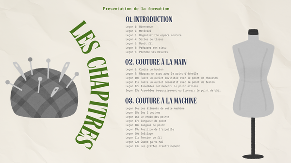 Formation couture en ligne