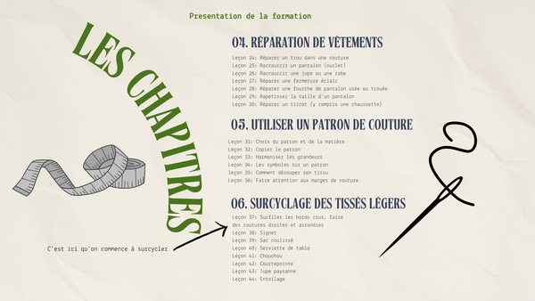 Formation couture en ligne