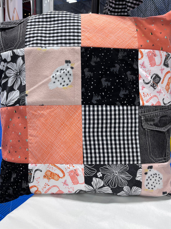 Housse de coussin courtepointe