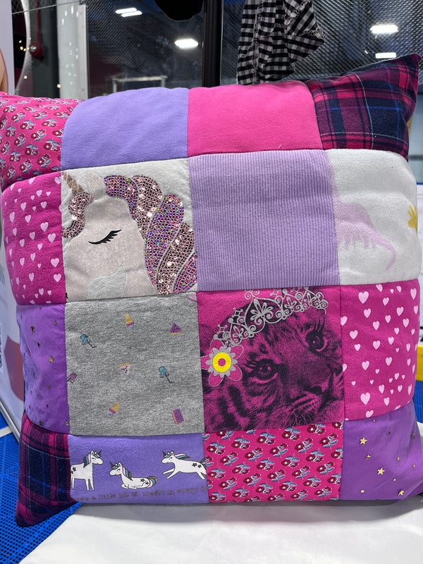 Housse de coussin courtepointe