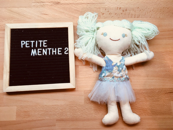 Poupée de chiffon petite menthe